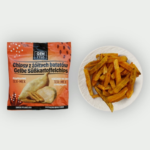 Chipsy z żółtych batatów