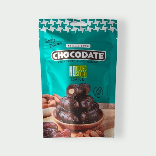 Daktyle z migdałami w ciemnej czekoladzie bez dodatku cukru