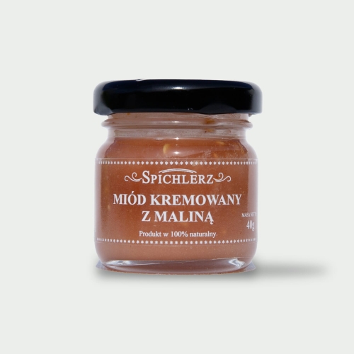 Miód kremowany z maliną