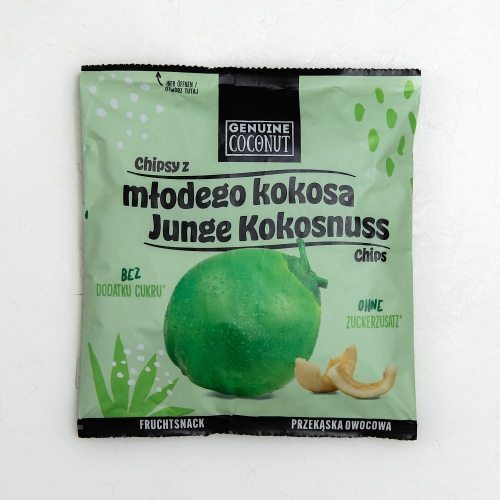 Chipsy z młodego kokosa