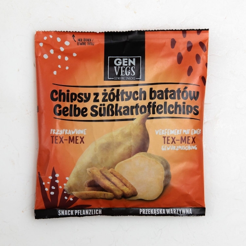 Chipsy z żółtych batatów