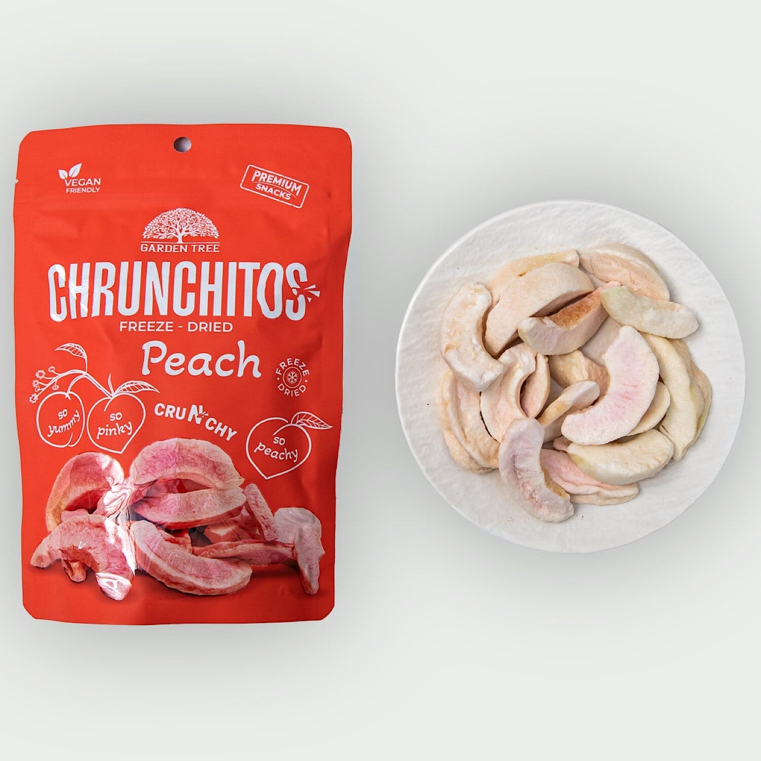 Chrunchitos, brzoskwinia liofilizowana