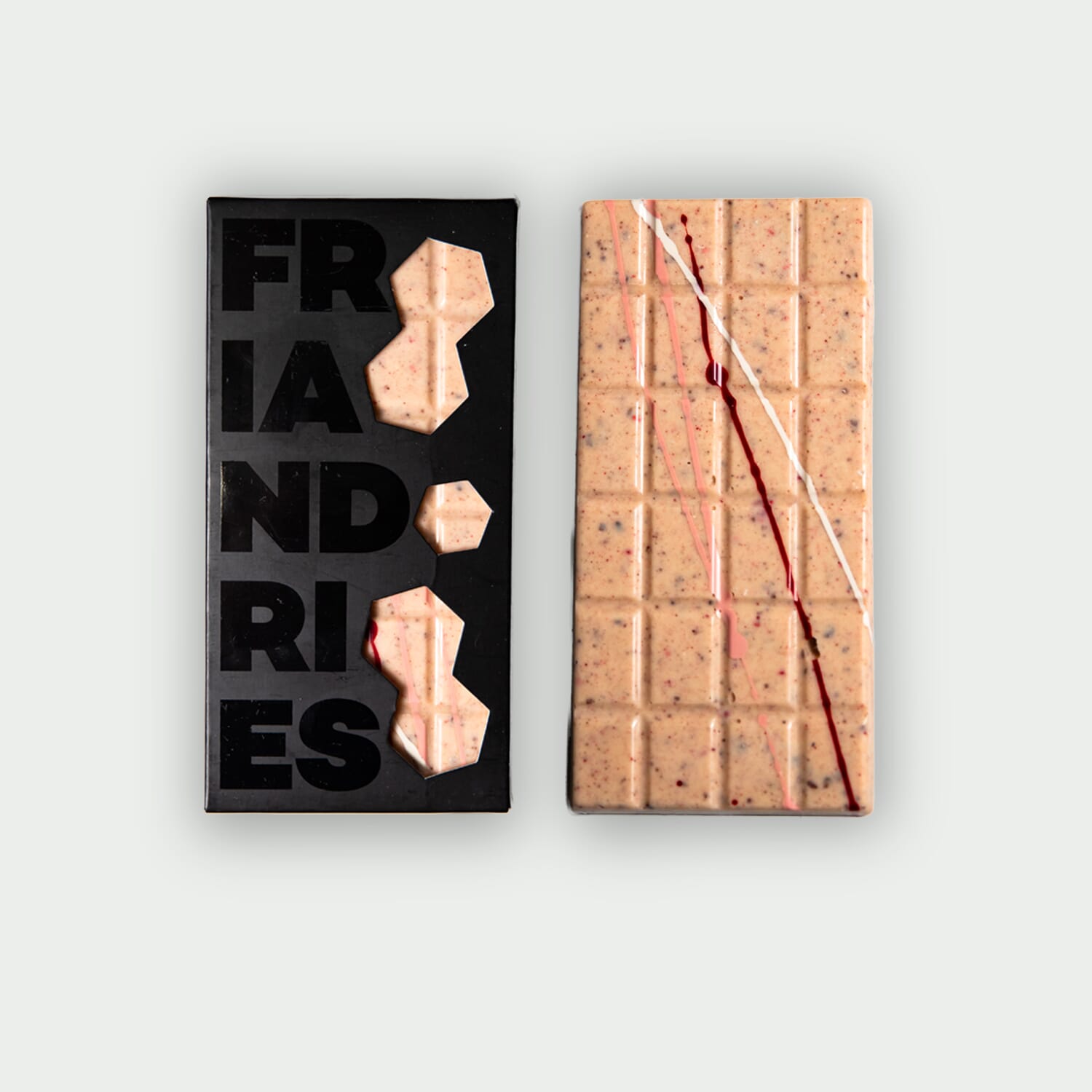 Сzekolada biała z maliną, jogurtem i nibsami kakaowymi