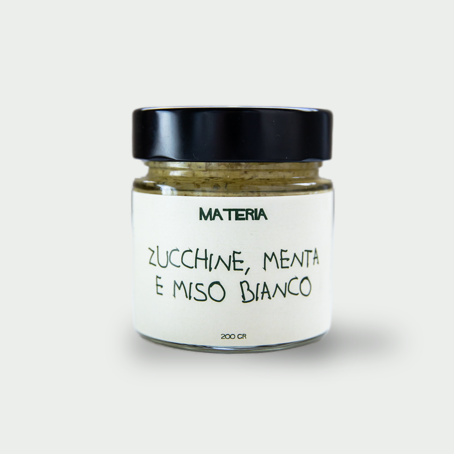 Krem z cukinii z miętą i białą pastą miso